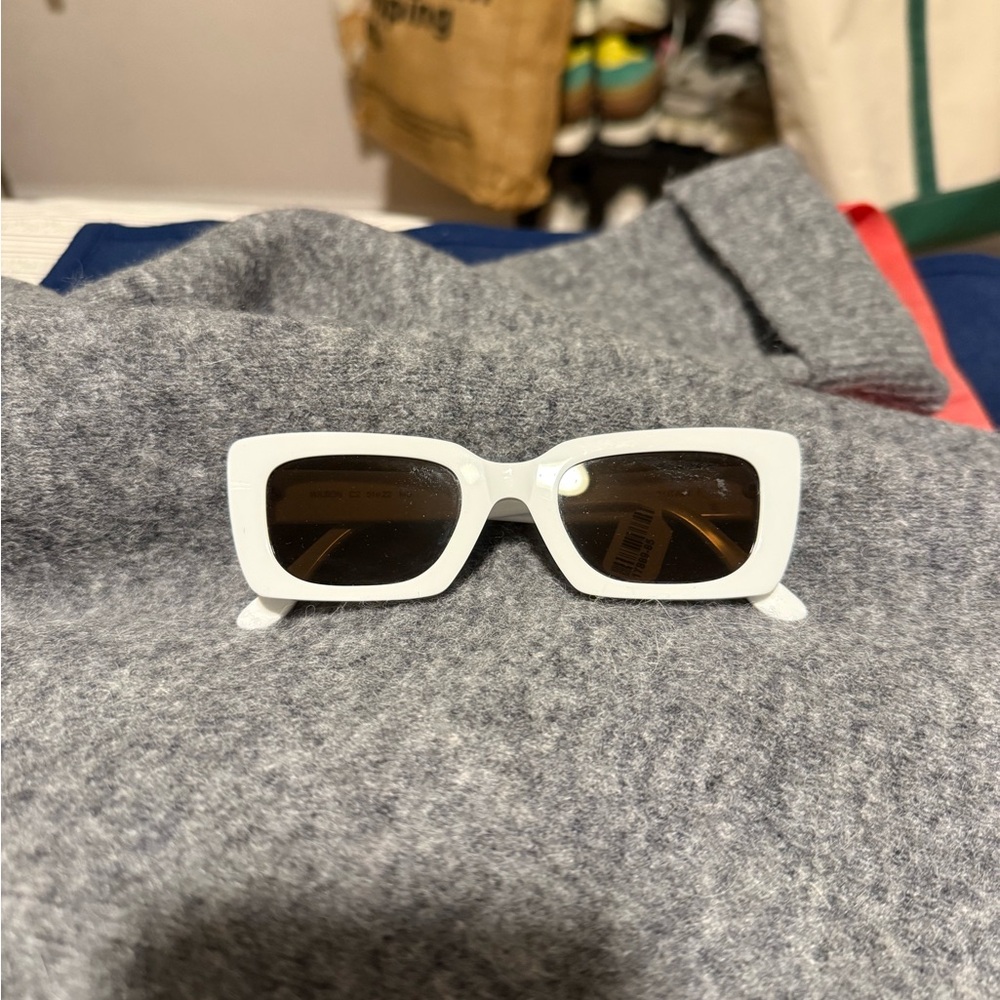 Illesteva White Rectangular Sunglasses - image 1